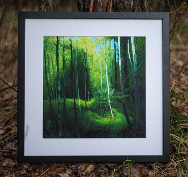 Cień i światło — giclee 30×30 cm